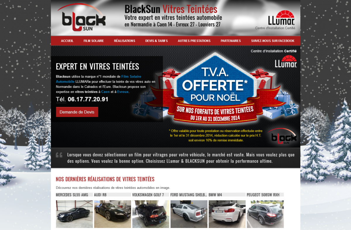 Page d'Accueil avec l'offre Noël T.V.A Offerte Page d'Accueil avec l'offre Noël T.V.A Offerte